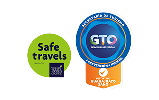 Distintivo Guanajuato Sano y Sello Safe Travels